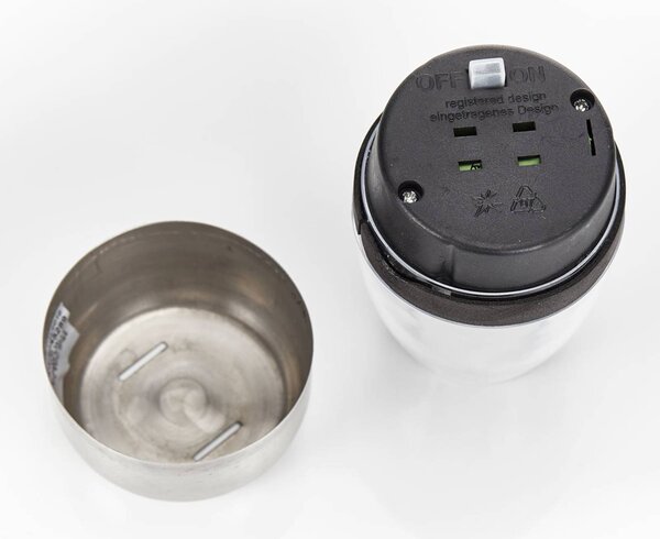 Lampy stołowe LED Pedas, zestaw 10 sztuk, szary Pedas Lindby, aluminiowy / szary / cynkowy, stal szlachetna, nowoczesny