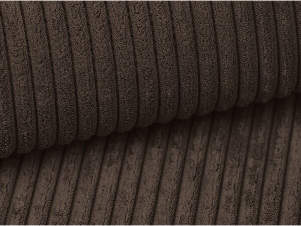 Brązowa sztruksowa rozkładana sofa 195 cm Nona – Makamii