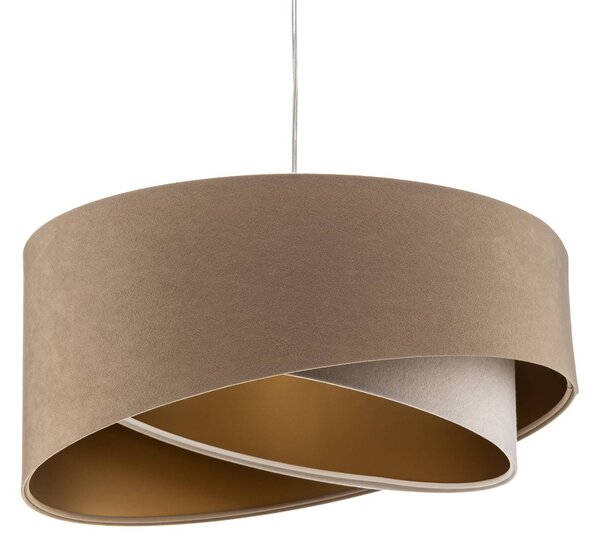 Lampa wisząca Vivien Maco Design, możliwość ściemniania, kremowy / amber, salon / jadalnia, tkanina / materiał / jedwab, nowoczesny