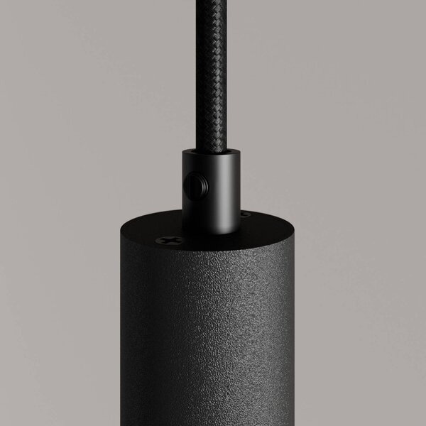 Lampa wisząca Franka Arcchio, czarny, salon / jadalnia, aluminium, nowoczesny
