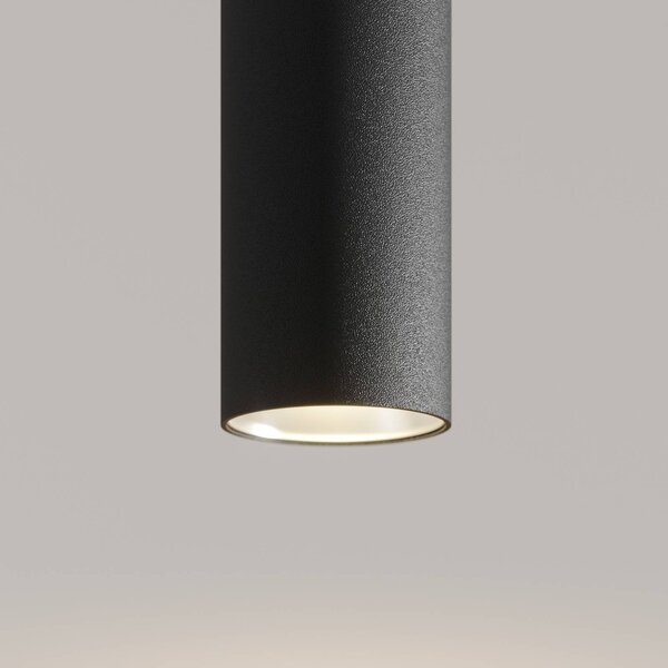 Lampa wisząca Franka Arcchio, czarny, salon / jadalnia, aluminium, nowoczesny