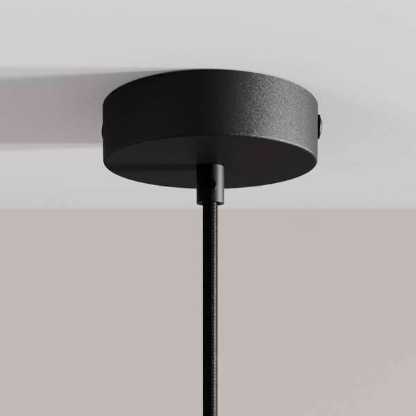 Lampa wisząca Franka Arcchio, czarny, salon / jadalnia, aluminium, nowoczesny