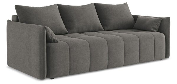 Ciemnoszara rozkładana/ze schowkiem sofa 225 cm Moku – Makamii