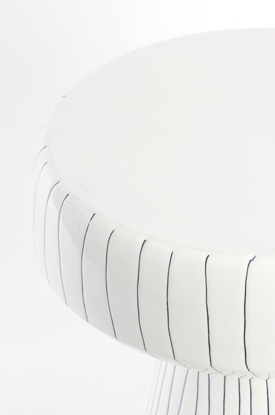 Metalowy okrągły stolik ø 38 cm Dakwa – Light & Living