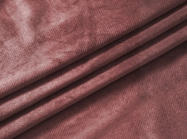 Zasłona zaciemniająca ELVIO VELVET 140x250 cm, staroróżowa Zawieszanie: Metalowe pierścienie