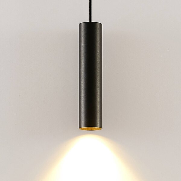 Lampa wisząca Ejona Arcchio, możliwość ściemniania, czarny, przedpokój, aluminium, nowoczesny