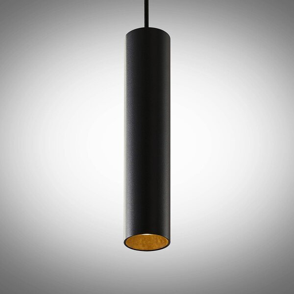 Lampa wisząca Ejona Arcchio, możliwość ściemniania, czarny, przedpokój, aluminium, nowoczesny