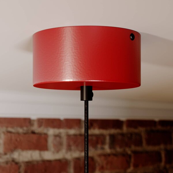 Lampa wisząca Class Luminex, możliwość ściemniania, czerwony, salon / jadalnia, metal