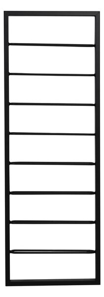 Czarny wiszący metalowy regał na wino 42x120x6 cm Macaben – Light & Living