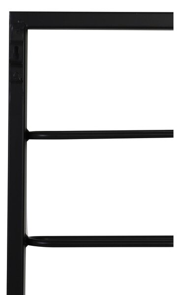 Czarny wiszący metalowy regał na wino 42x120x6 cm Macaben – Light & Living