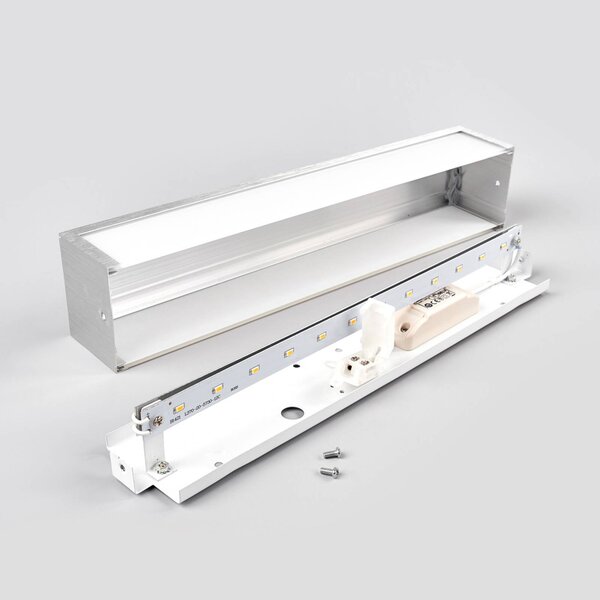 Kinkiet LED Ranik Lindby, aluminiowy / szary / cynkowy, przedpokój, aluminium, nowoczesny