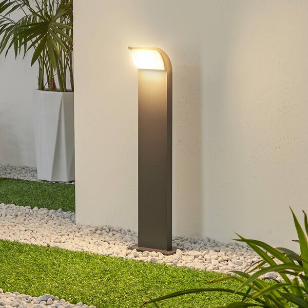 Lampa ogrodowa stojąca Tinna Lucande, czarny, aluminium, nowoczesny