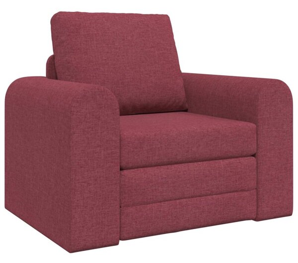 Sofa bed czerwone wino 98 x 71 x 83 cm tkanina