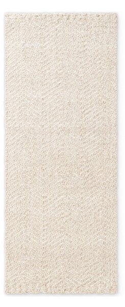 Kremowy chodnik z mieszanki wełny tkany ręcznie 80x200 cm Majoli – Elle Decoration