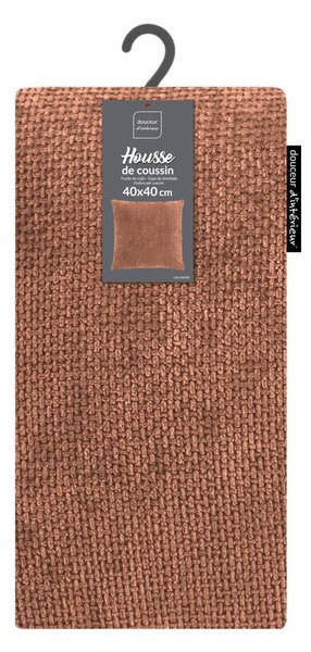 Poszewka na poduszkę z szenilu 40x40 cm Leo – douceur d'intérieur