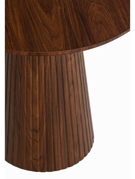 Stolik kawowy okrągły Stellis 60 cm - orzech