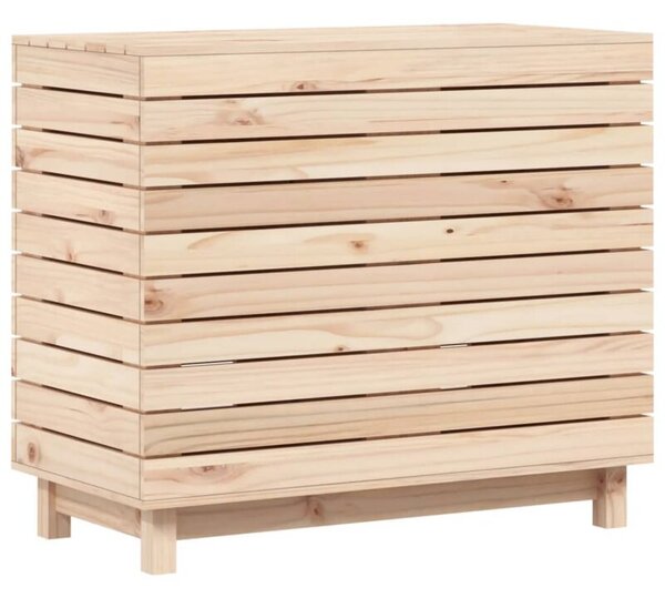Kosz na pranie, 88,5x44x76 cm, lite drewno sosnowe
