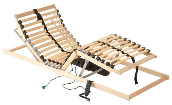 Elektryczny stelaż do łóżka z 28 listwami, 7 stref, 90 x 200 cm
