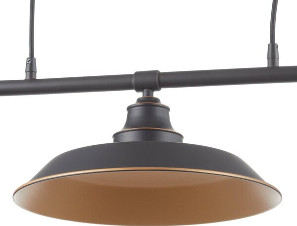 Westinghouse Lampa wisząca Iron Hill, możliwość ściemniania, czarny, salon / jadalnia, metal, industrialny