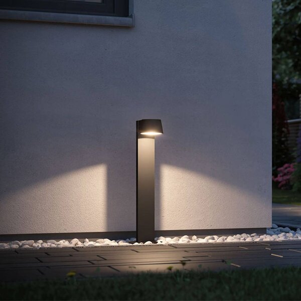 Paulmann Lampa ogrodowa stojąca Capea, czarny, aluminium, nowoczesny