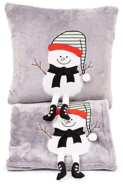 4Home Świąteczna poszewka na poduszkę Frosty Snowman, 40 x 40 cm