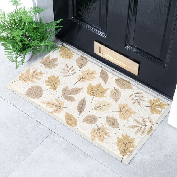 Wycieraczka 40x70 cm Autumn Neutral Leaves – Artsy Doormats