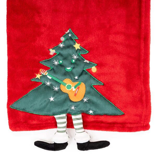 4Home Świąteczny koc Merry Christmas tree, 150 x 200 cm