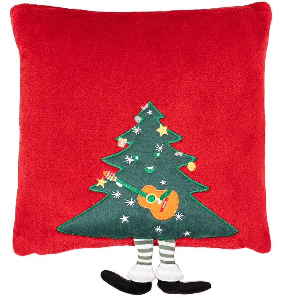 4Home Świąteczna poszewka na poduszkę Merry Christmas tree, 40 x 40 cm