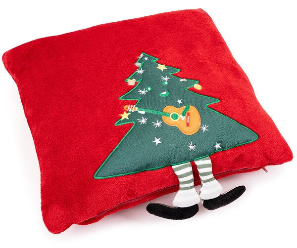4Home Świąteczna poszewka na poduszkę Merry Christmas tree, 40 x 40 cm