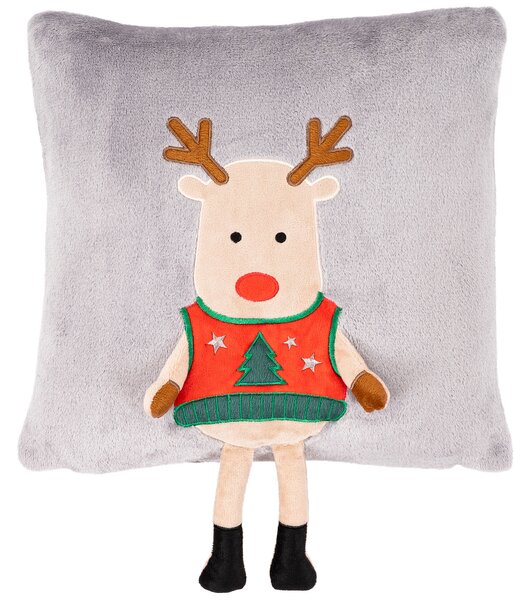 4Home Świąteczna poszewka na poduszkę Xmas Reindeer, 40 x 40 cm