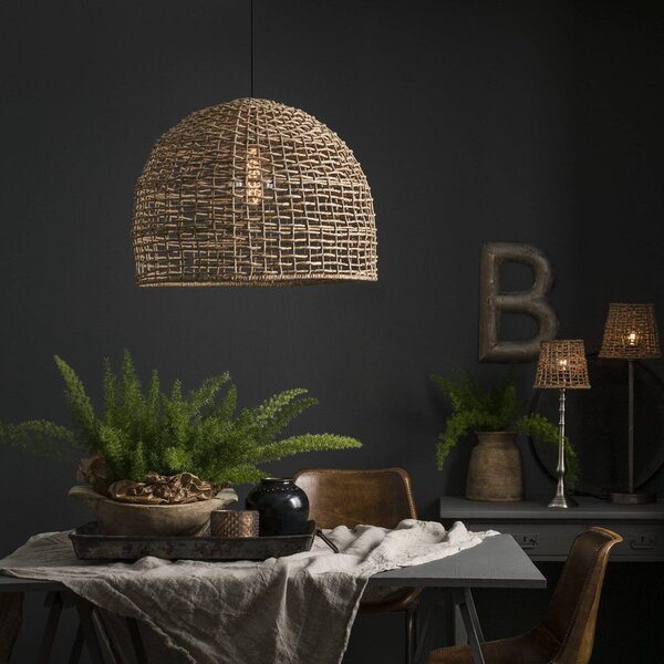 PR Home Lampa wisząca Cebu, możliwość ściemniania, jasne drewno, salon / jadalnia, drewno, dworkowy / rustykalny