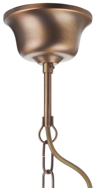 Steinhauer Lampa wisząca Pimpernel, Ø 23 cm, brąz