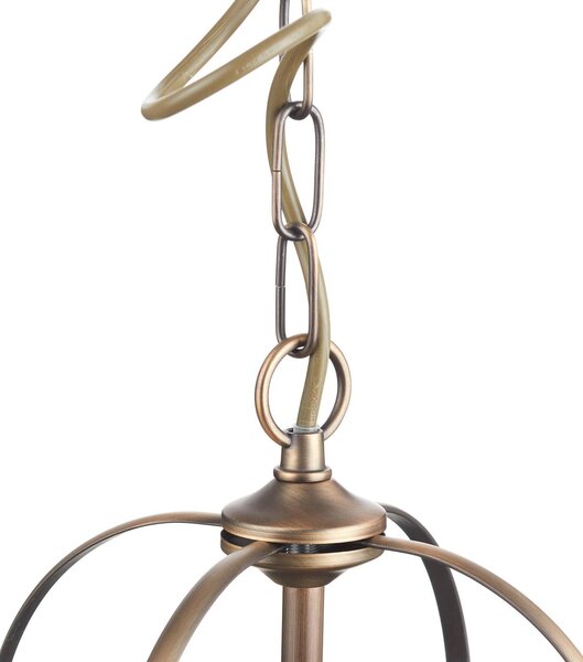 Steinhauer Lampa wisząca Pimpernel, Ø 23 cm, brąz