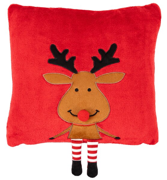 4Home Świąteczna poszewka na poduszkę Happy Reindeer, 40 x 40 cm