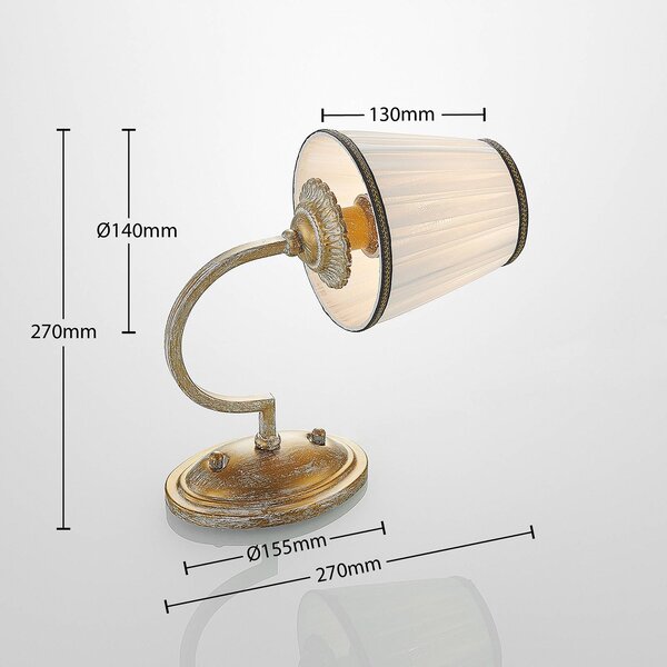 Lindby Lumiel lampa ścienna z tekstylnym kloszem