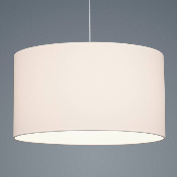 Helestra Lampa wisząca Certo, możliwość ściemniania, biały / opal, salon / jadalnia, tkanina / materiał / jedwab, nowoczesny