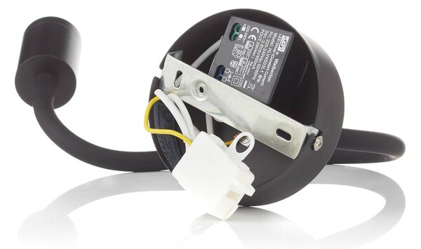 IDEAL LUX Kinkiet LED Focus, czarny, sypialnia, metal, nowoczesny