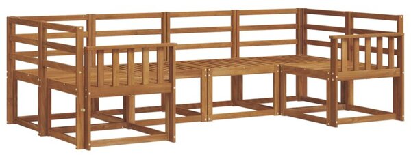 Zestaw sof na zewnątrz 6 szt. naturalny lite drewno akacji