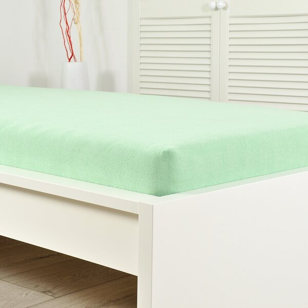 4Home prześcieradło frotte Ideal zielony, 70 x 140 cm, 70 x 140 cm