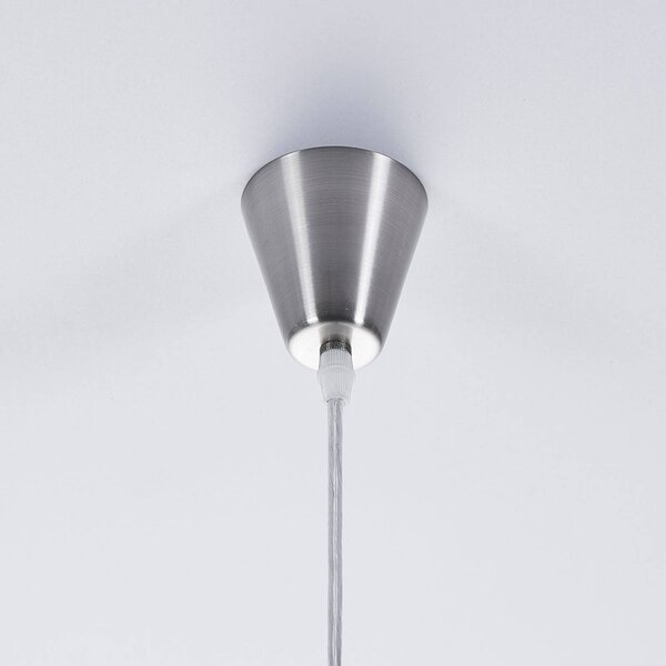 Lampa wisząca szklana Marike Lindby, możliwość ściemniania, biały / opal, salon / jadalnia, szkło, nowoczesny