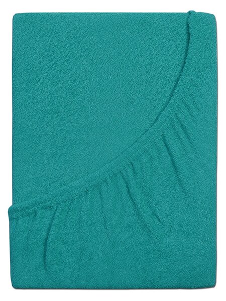 4Home prześcieradło frotte Ideal zielony turkus, 60 x 120 cm, 60 x 120 cm