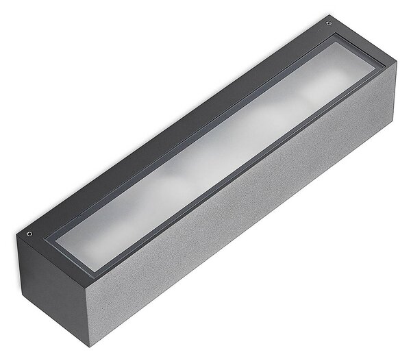 Kinkiet zewnętrzny LengoE27 Arcchio, aluminiowy / szary / cynkowy, aluminium, nowoczesny
