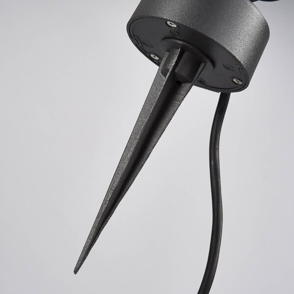 Reflektor zewnętrzny LED Gavin, 33 cm, antracyt, aluminium GAVIN Lucande, czarny, aluminium