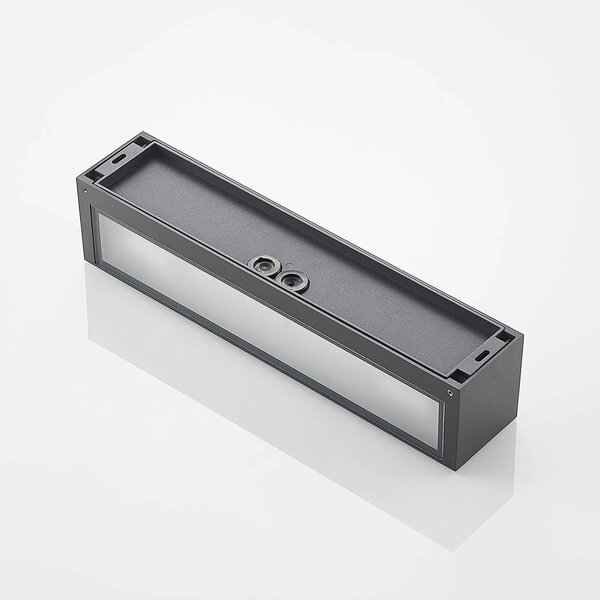 Kinkiet zewnętrzny LengoE27 Arcchio, aluminiowy / szary / cynkowy, aluminium, nowoczesny