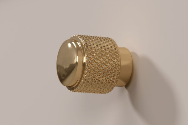 Konsola wisząca Lorini 100 cm z szufladami - kaszmir / złote uchwyty