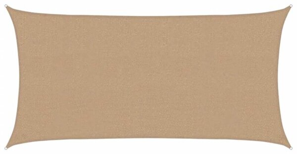 Żagiel przeciwsłoneczny, 160 g/m², kolor taupe, 2,5x4,5 m, hdpe
