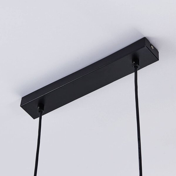 Lampa wisząca Emily Lindby, możliwość ściemniania, czarny, kuchnia, metal, nowoczesny