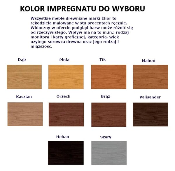 Ławka ogrodowa bez oparcia 150 cm Buffales 3X - 10 kolorów