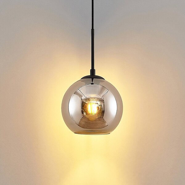Lampa wisząca Jurian Lindby, możliwość ściemniania, aluminiowy / szary / cynkowy, salon / jadalnia, metal, nowoczesny