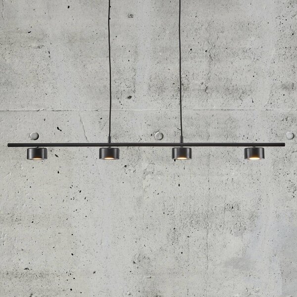 Nordlux Lampa wisząca Clyde, możliwość ściemniania, czarny, salon / jadalnia, metal, nowoczesny